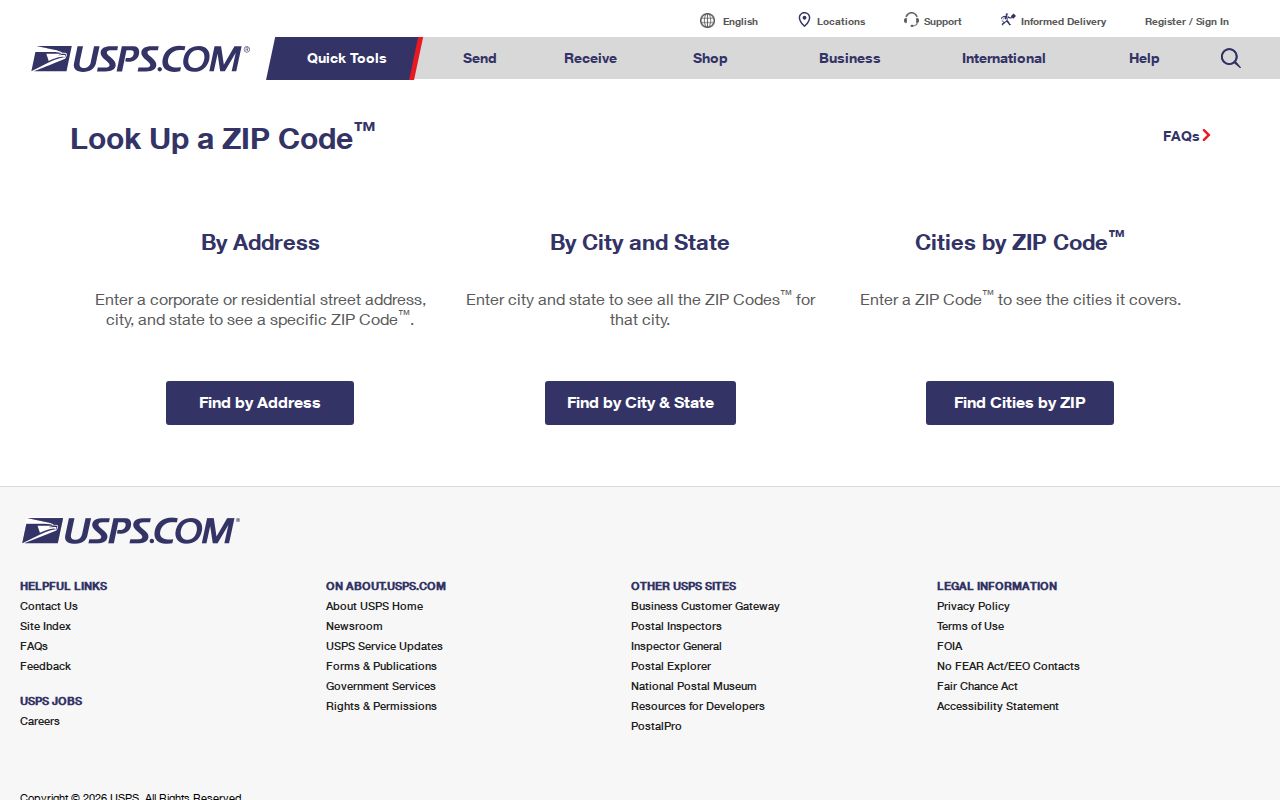Clifton Park ZIP code directory USPS lookup modes